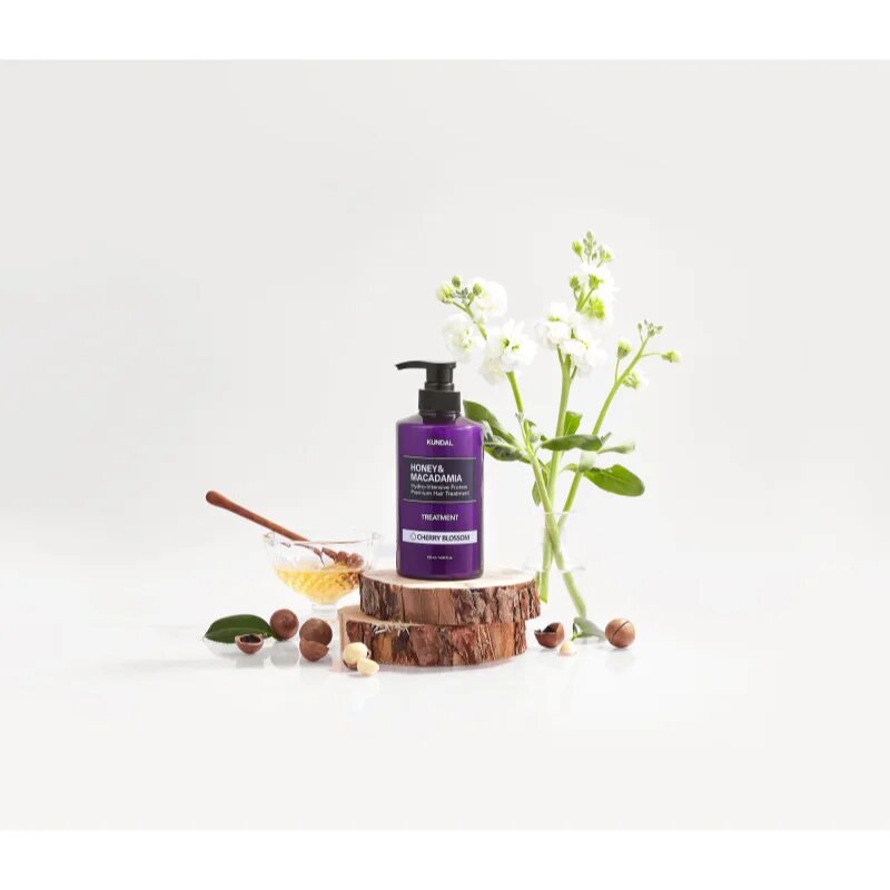 KUNDAL Honey & Macadamia Pink Grapefruit интензивна хидратираща грижа за суха и увредена коса 500 мл.