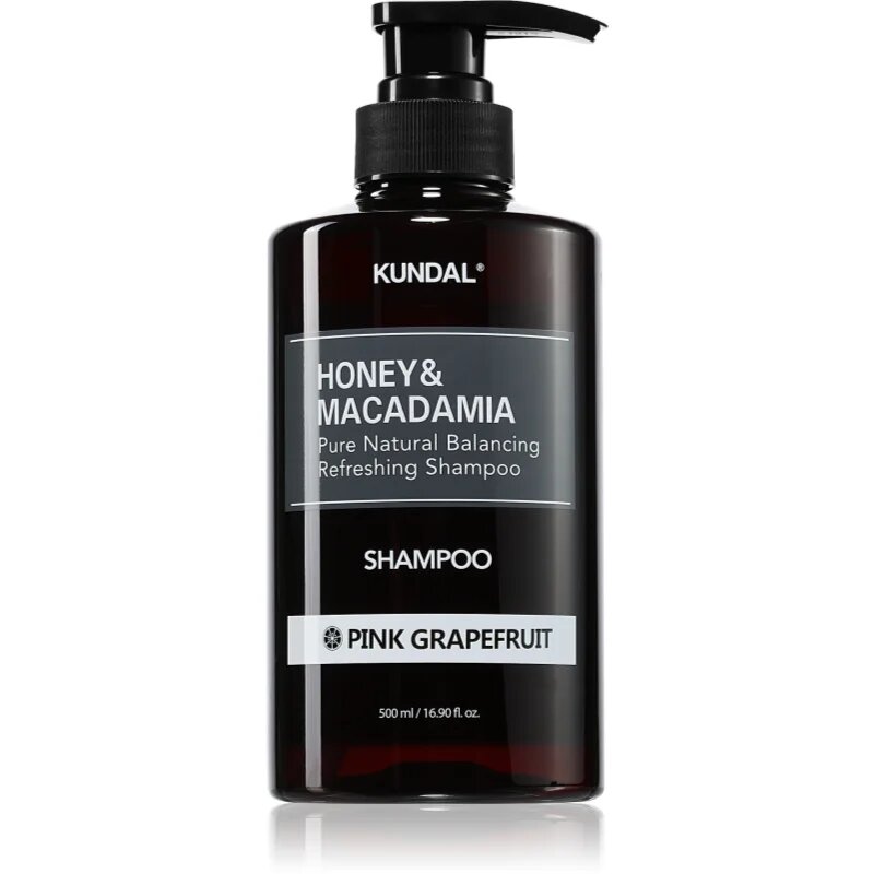 KUNDAL Honey & Macadamia Pink Grapefruit натурален шампоан за суха и увредена коса 500 мл.
