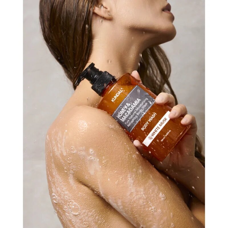 KUNDAL Honey & Macadamia White Musk нежен душ гел с хидратиращ ефект 500 мл.