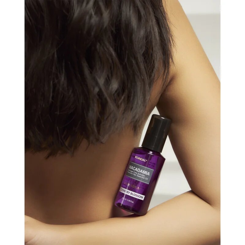 KUNDAL Macadamia Ultra Serum Cherry Blossom регенериращ серум за масло за увредена коса 100 мл.