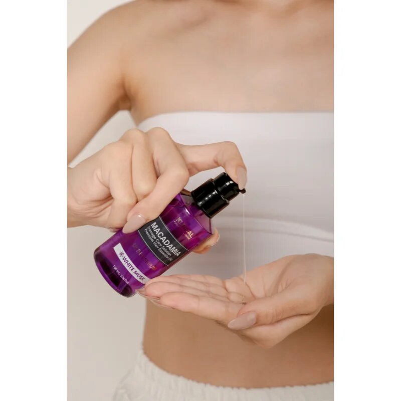 KUNDAL Macadamia Ultra Serum White Musk регенериращ серум за масло за увредена коса 100 мл.