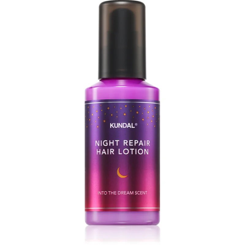 KUNDAL Night Repair Hair Lotion нощна хидратираща грижа За коса с аромат Into The Dream 100 мл.