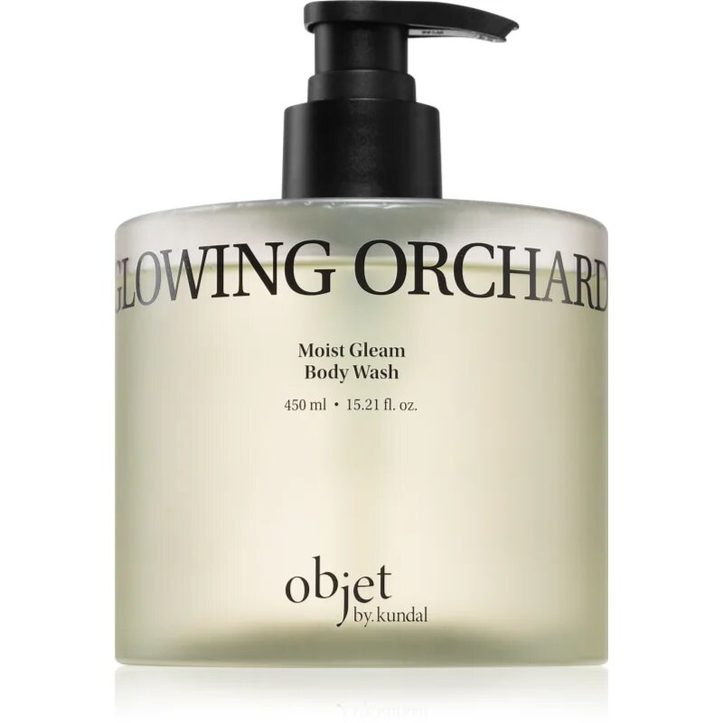 KUNDAL Objet Moist Gleam Body Wash парфюмиран душ гел за интензивна хидратация с аромат Glowing Orchard 450 мл.