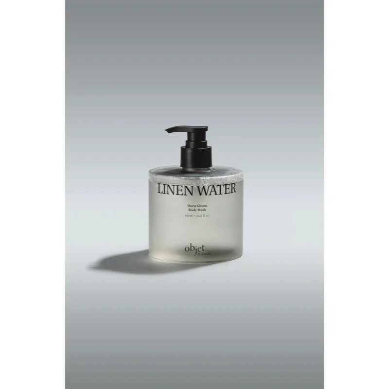KUNDAL Objet Moist Gleam Body Wash парфюмиран душ гел за интензивна хидратация с аромат Linen Water 450 мл.