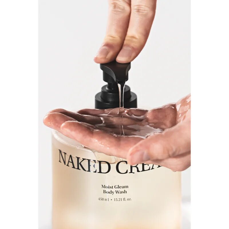 KUNDAL Objet Moist Gleam Body Wash парфюмиран душ гел за интензивна хидратация с аромат Naked Cream 450 мл.
