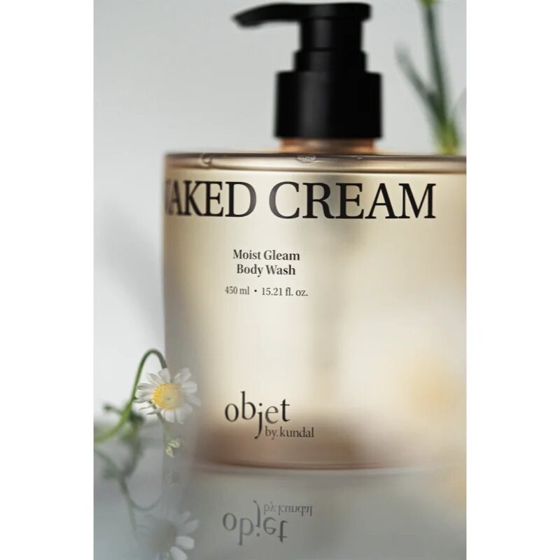KUNDAL Objet Moist Gleam Body Wash парфюмиран душ гел за интензивна хидратация с аромат Naked Cream 450 мл.