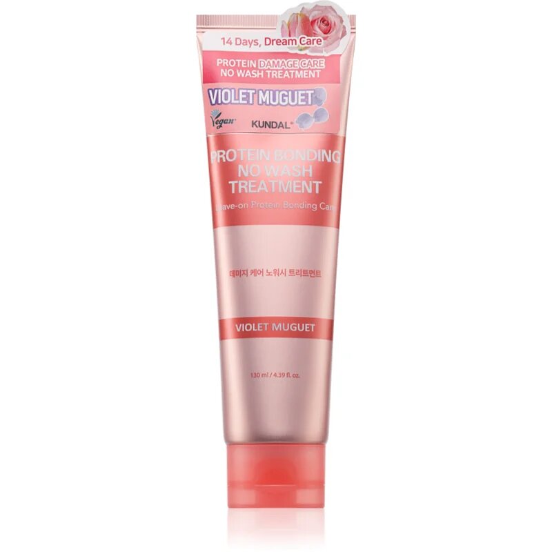 KUNDAL Protein Bonding Care No Wash Treatment грижа без отмиване за увредена коса с аромат Violet Muguet 130 мл.