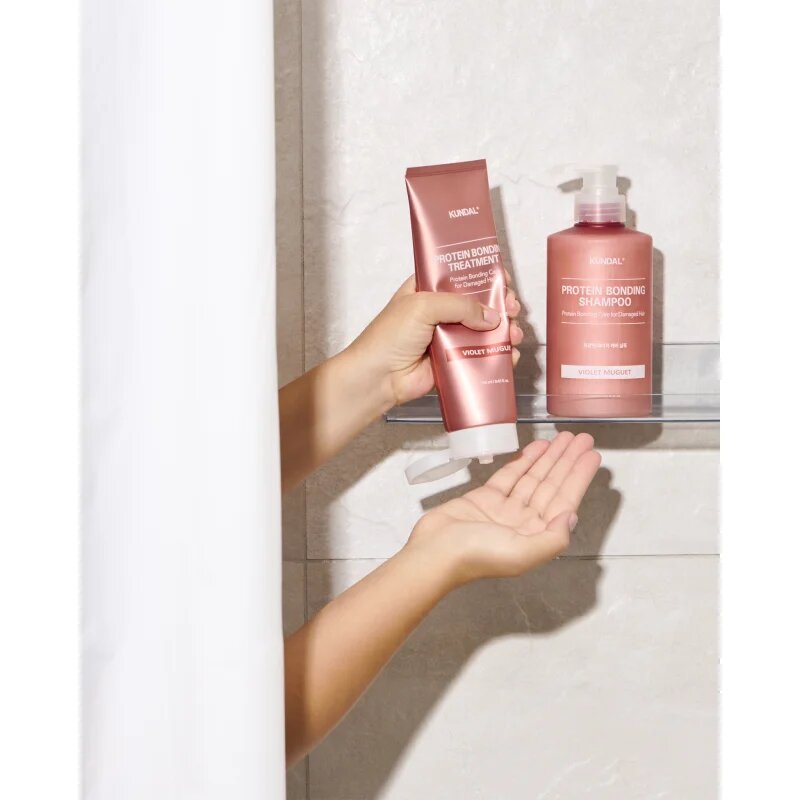 KUNDAL Protein Bonding Care No Wash Treatment грижа без отмиване за увредена коса с аромат Violet Muguet 130 мл.