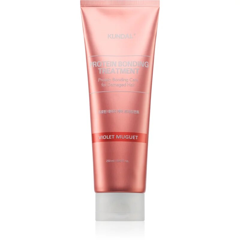 KUNDAL Protein Bonding Care Treatment цялостна грижа за суха и увредена коса с аромат Violet Muguet 250 мл.