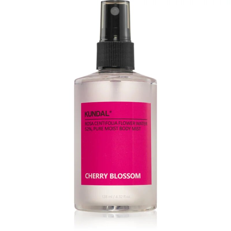 KUNDAL Pure Moist Body Mist Cherry Blossom хидратиращ спрей за тяло с успокояващ ефект 128 мл.