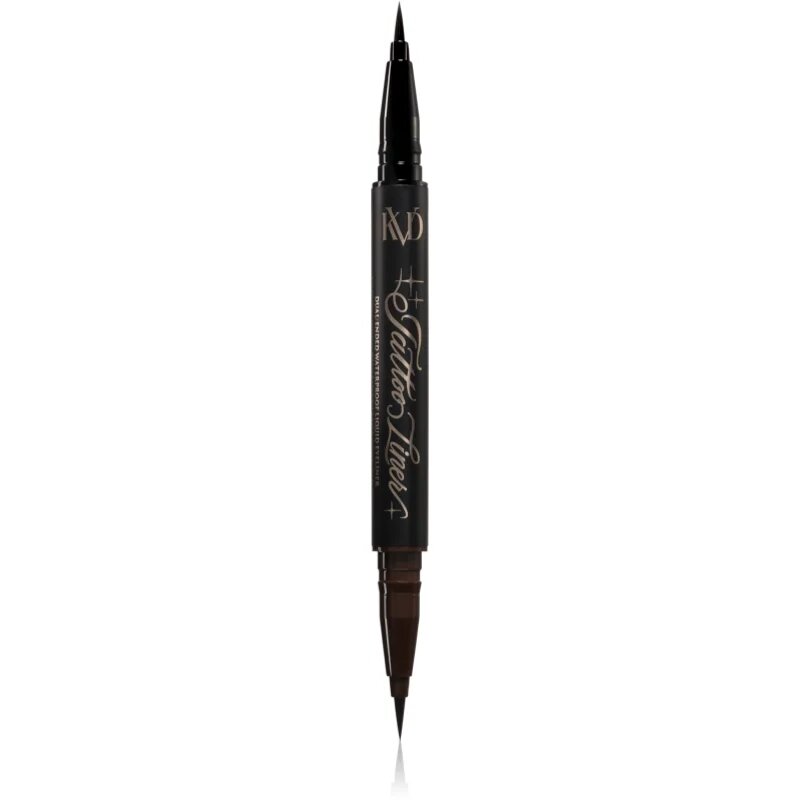KVD Beauty Tattoo Liner Dual-Ended Waterproof Liquid Eyeliner дълготрайна водоустойчива очна линия 2x0.55 мл.