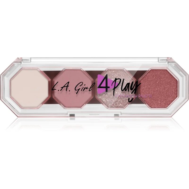 L.A. Girl Cosmetics 4 Play палитра сенки за очи цвят Feel Good 3.2 гр.