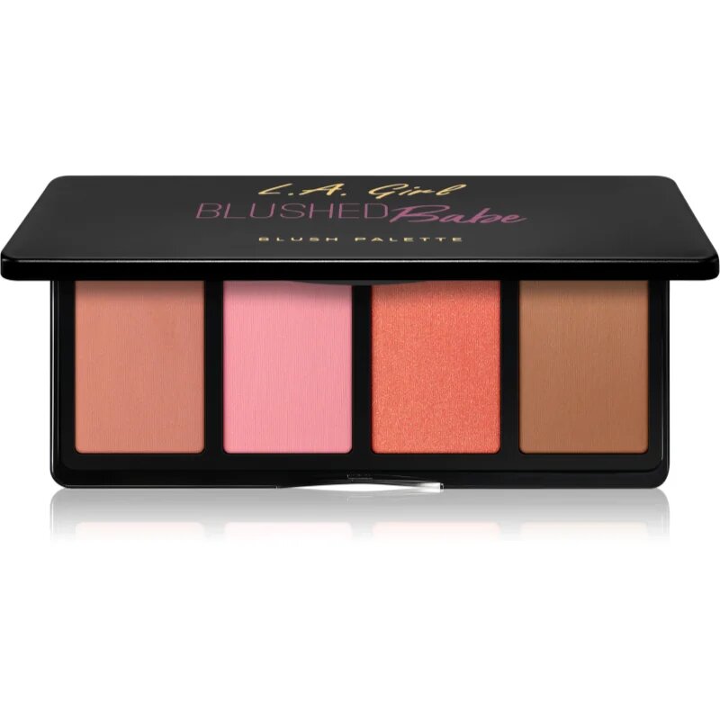 L.A. Girl Cosmetics Fanatic палитра с ружове цвят Blushed Babe 4x4 гр.