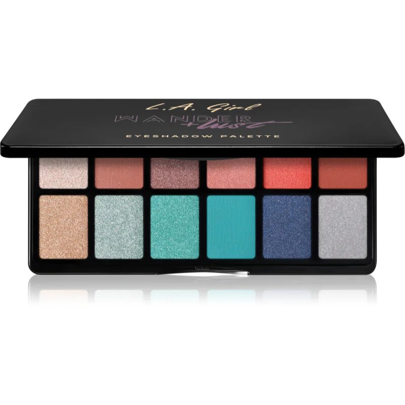 L.A. Girl Cosmetics Fanatic палитра сенки за очи цвят Wanderlust 12x1 гр.