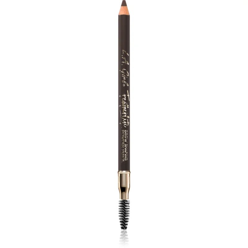 L.A. Girl Cosmetics Featherlite дълготраен молив за вежди с четка цвят Dark Brown 1.1 гр.