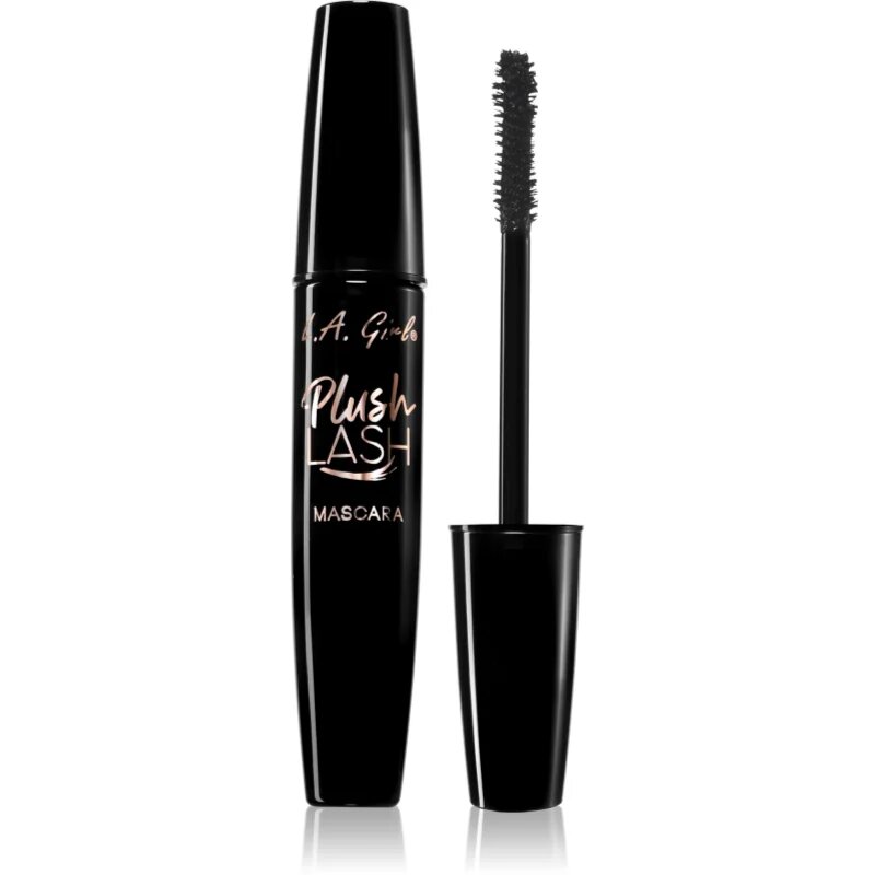 L.A. Girl Cosmetics Plush Lash спирала за обем и извиване на мигли цвят Velvety Black 10 гр.