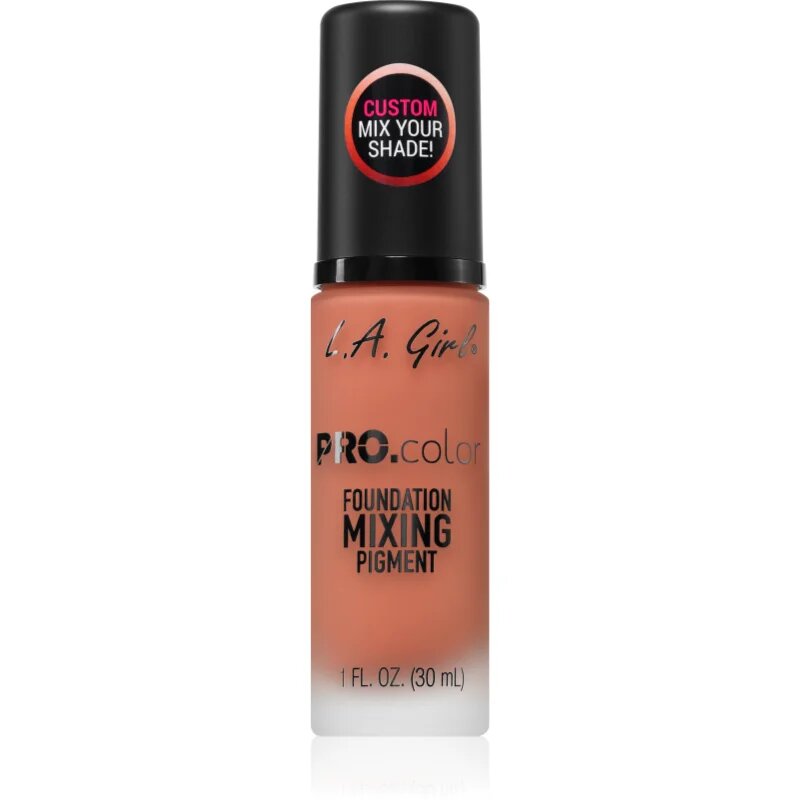 L.A. Girl Cosmetics PRO. Color цветен пигмент във фон дьо тена цвят Orange 30 мл.