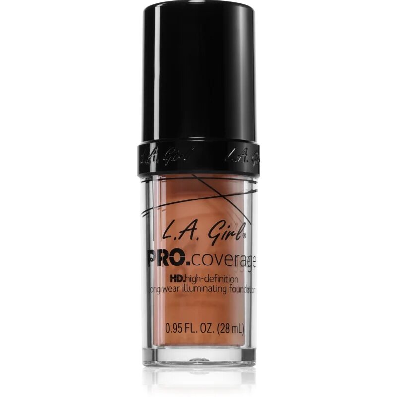 L.A. Girl Cosmetics PRO. Coverage озаряващ течен фон дьо тен цвят Sand 28 мл.