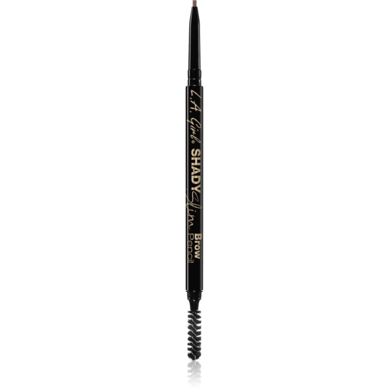 L.A. Girl Cosmetics Shady Slim автоматичен молив за вежди с четка цвят Soft Brown 0.08 гр.