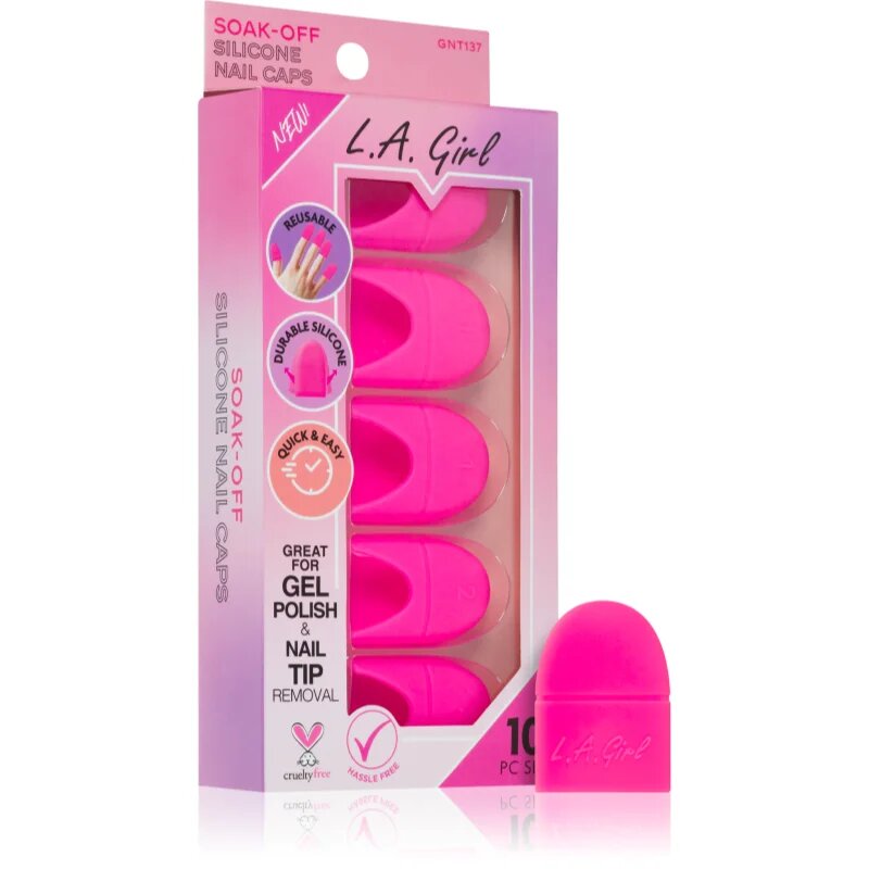 L.A. Girl Cosmetics Soak-Off продукт за премахване на гел лакове 10 бр.