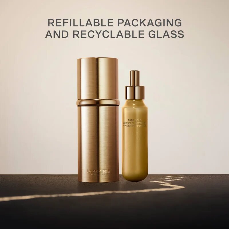 La Prairie Pure Gold Radiance Concentrate ревитализиращ серум за лице с изглаждащ ефект refill 30 мл.