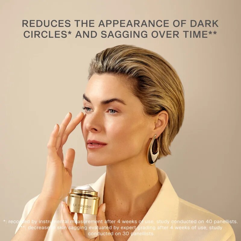 La Prairie Pure Gold Radiance Eye Cream луксозен крем за околоочната зона и клепачи за освежаване и изглаждане на кожата 20 мл.