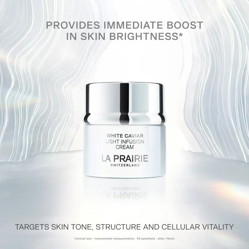 La Prairie White Caviar Light Infusion Cream озаряващ хидратиращ крем Против тъмни петна 50 мл.
