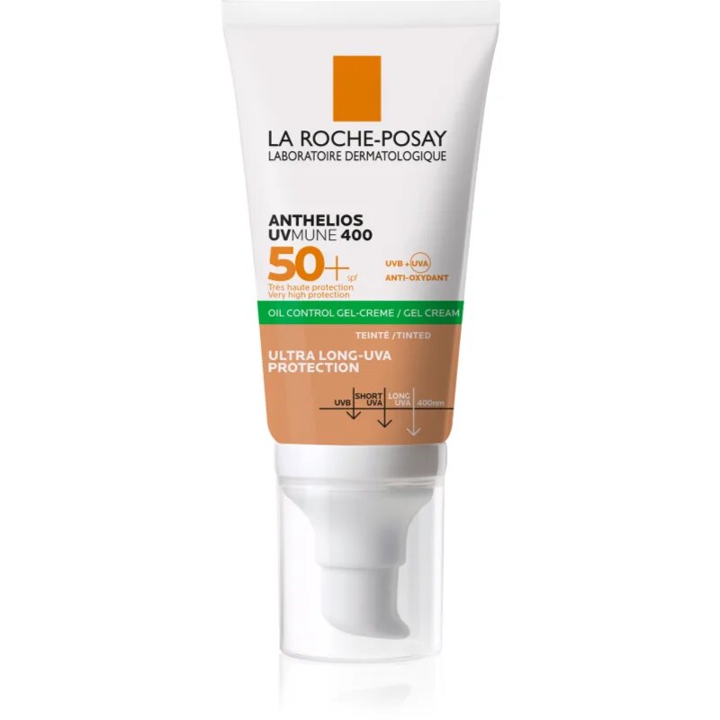 La Roche-Posay Anthelios XL матиращ оцветен гел-крем SPF 50+ 50 мл.