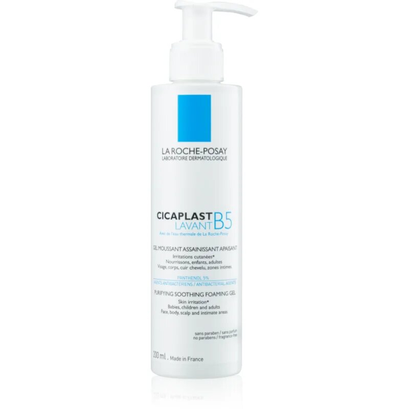 La Roche-Posay Cicaplast Lavant B5 успокояващ почистващ гел-пяна 200 мл.