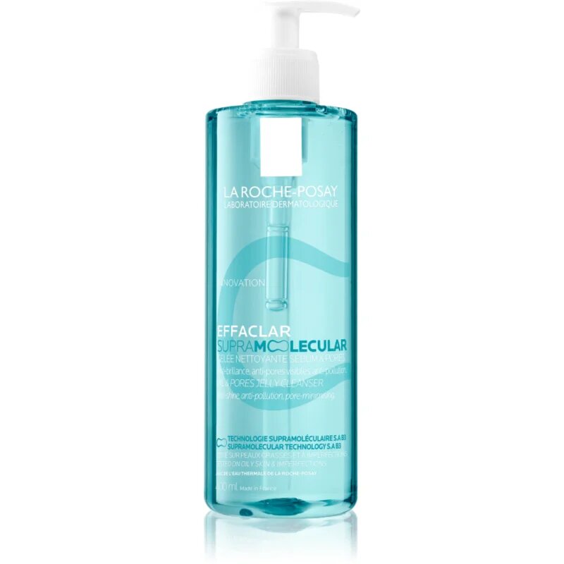 La Roche-Posay Effaclar Supramolecular почистващ гел против мазна кожа и разширени пори 400 мл.