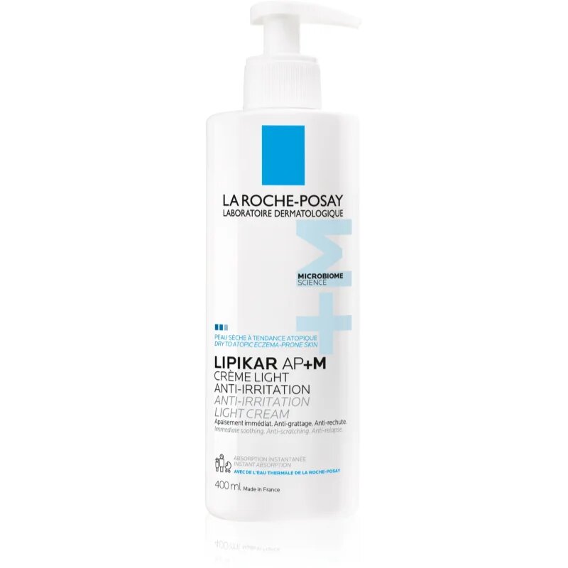 La Roche-Posay Lipikar AP+M Light Cream релипидиращ крем за суха към атопична кожа 400 мл.