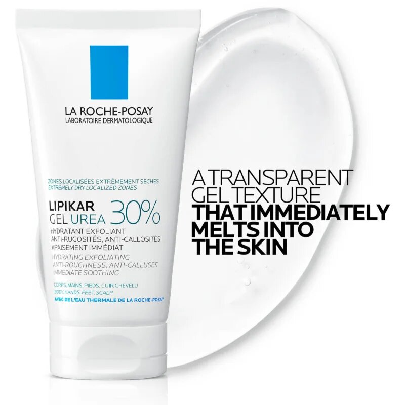 La Roche-Posay Lipikar Gel Urea 30% дълбоко хидратиращ гел за загрубяла кожа 50 мл.