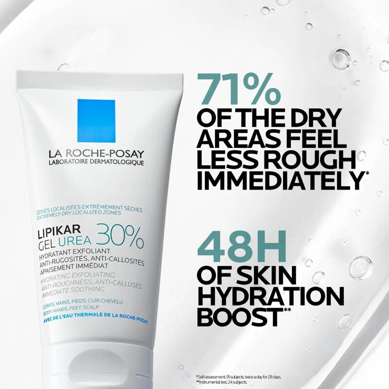 La Roche-Posay Lipikar Gel Urea 30% дълбоко хидратиращ гел за загрубяла кожа 50 мл.