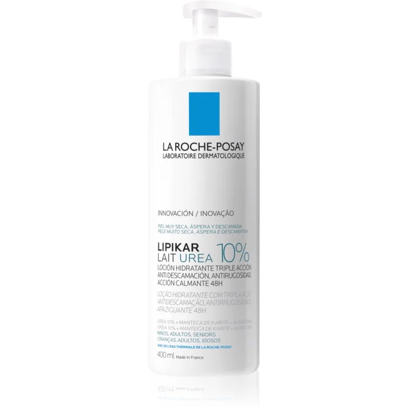 La Roche-Posay Lipikar Lait Urea 10% успокояващ лосион за тяло за много суха кожа 400 мл.
