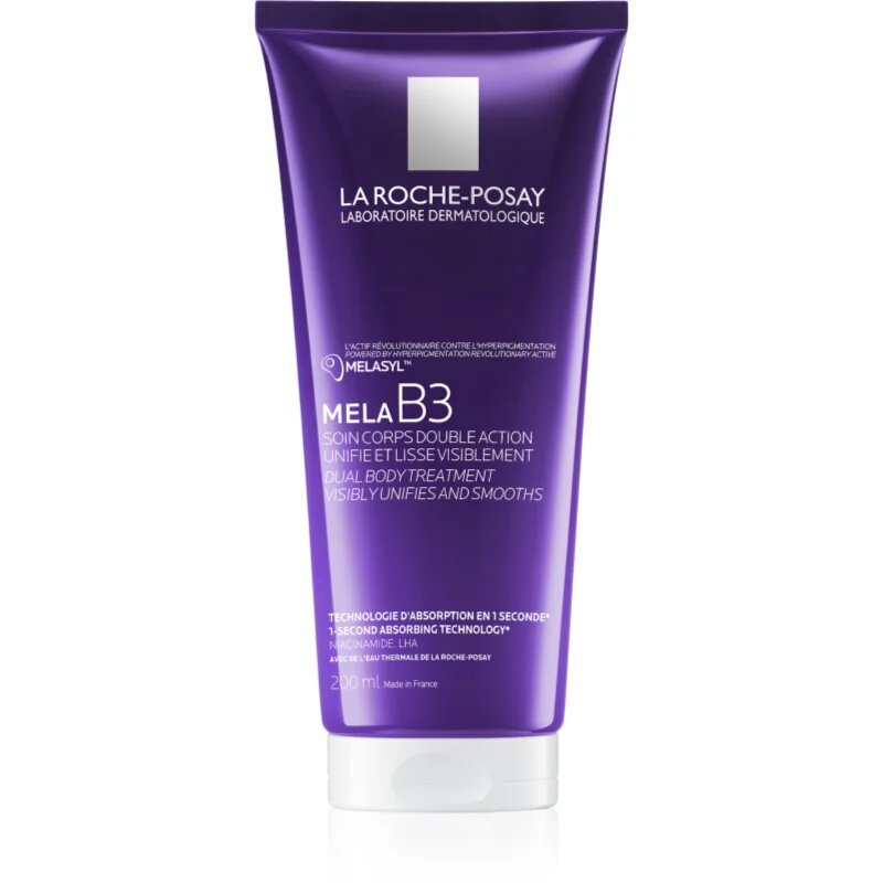 La Roche-Posay Mela B3 Dual Body Treatment изглаждащо мляко за тяло против пигментни петна 200 мл.