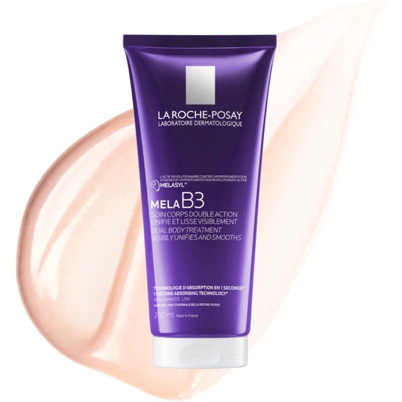 La Roche-Posay Mela B3 Dual Body Treatment изглаждащо мляко за тяло против пигментни петна 200 мл.