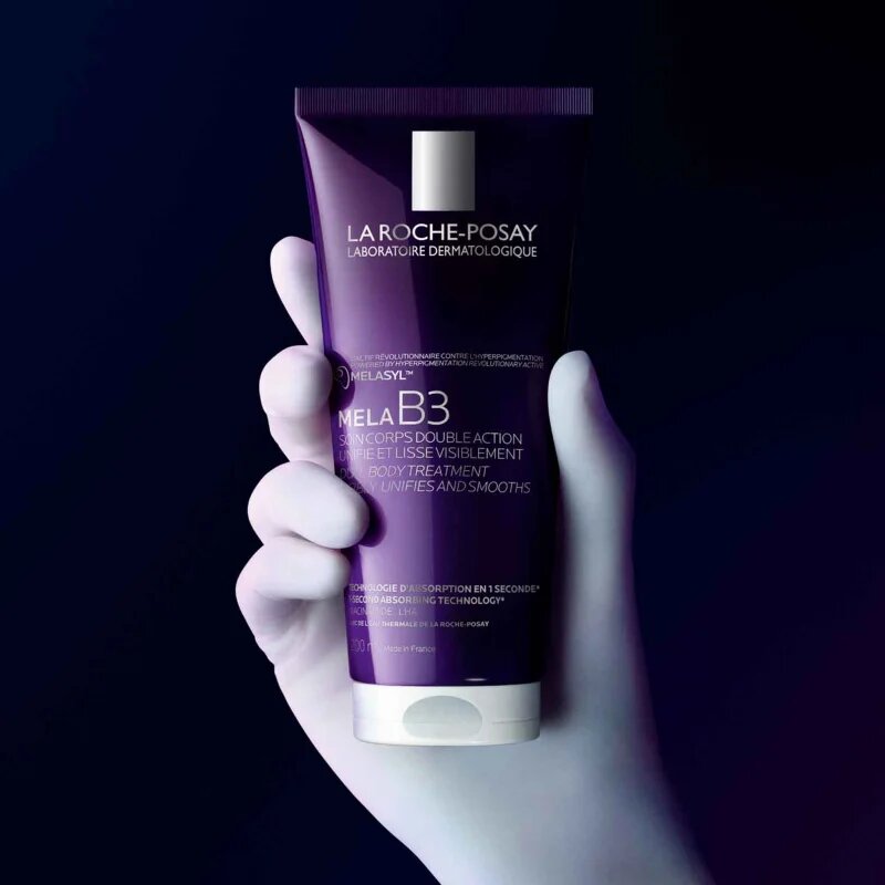 La Roche-Posay Mela B3 Dual Body Treatment изглаждащо мляко за тяло против пигментни петна 200 мл.