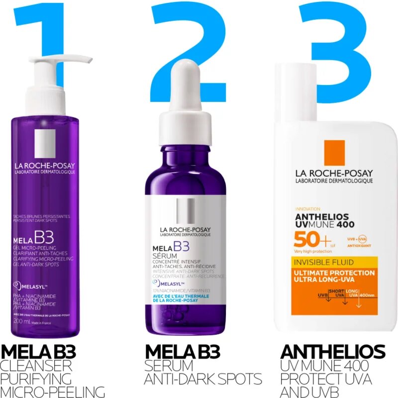 La Roche-Posay Mela B3 почистващ гел за лице да уеднакви цвета на кожата 200 мл.