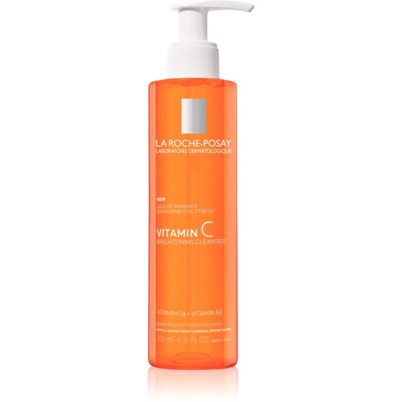 La Roche-Posay Pure Vitamin C пенлив почистващ гел за озаряване на лицето 200 мл.