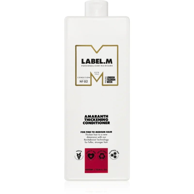 label.m Amaranth Thickening Conditioner балсам за богат обем 1000 мл.