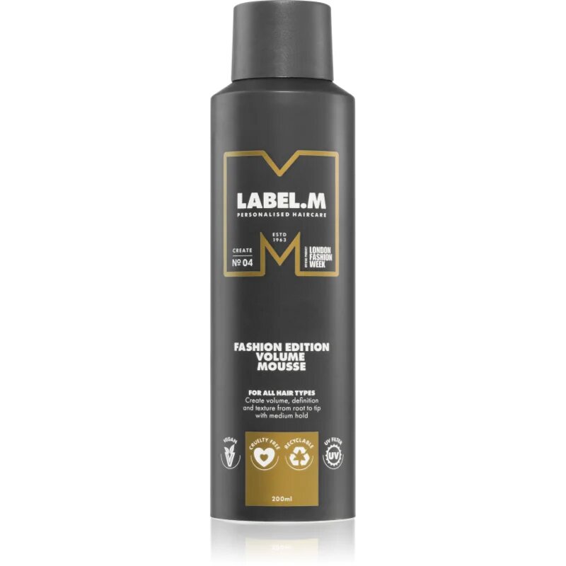 label.m Fashion Edition луксозна пяна за обем за всички видове коса 200 мл.