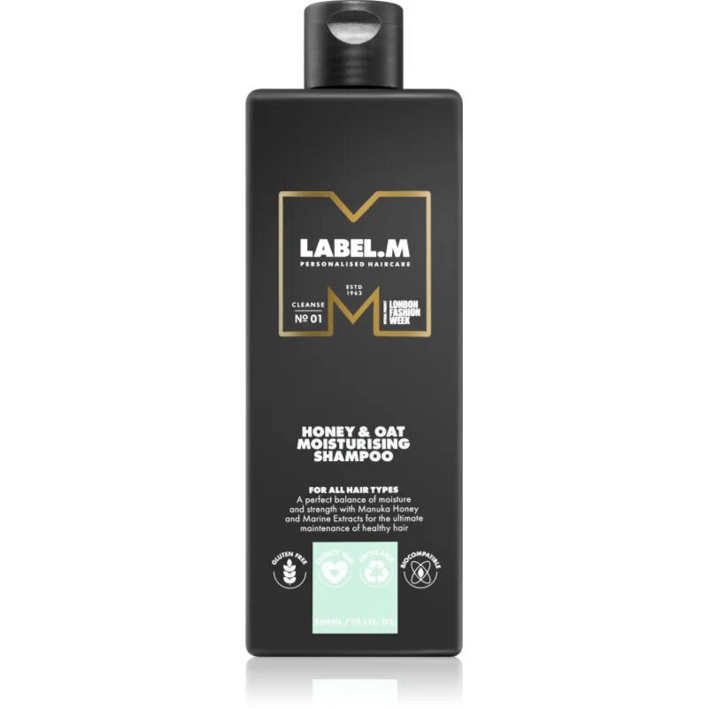 label.m Honey & Oat хидратиращ шампоан за ежедневна употреба 300 мл.