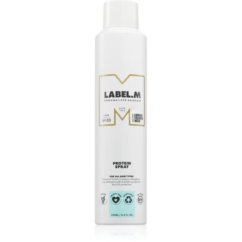 label.m Protein Spray спрей за коса за по-лесно разресване на косата 250 мл.