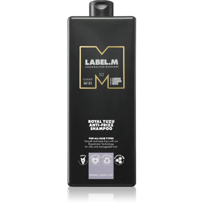 label.m Royal Yuzu изправящ шампоан против цъфтене 1000 мл.