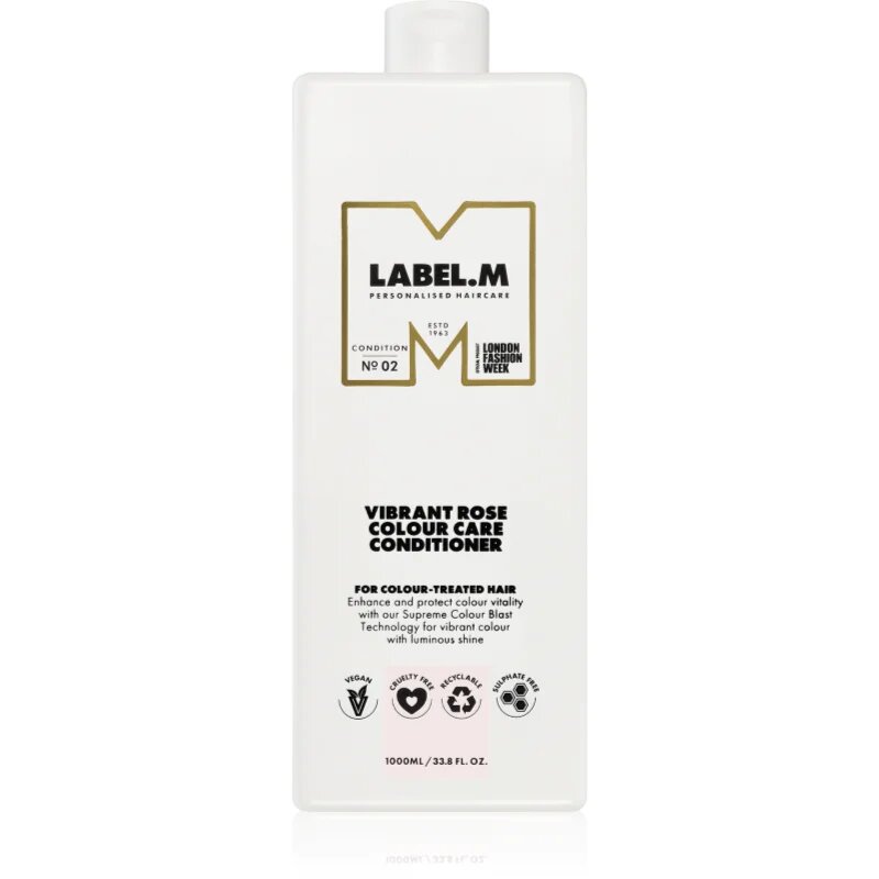 label.m Vibrant Rose Colour Care Conditioner хидратиращ балсам за боядисана коса 1000 мл.