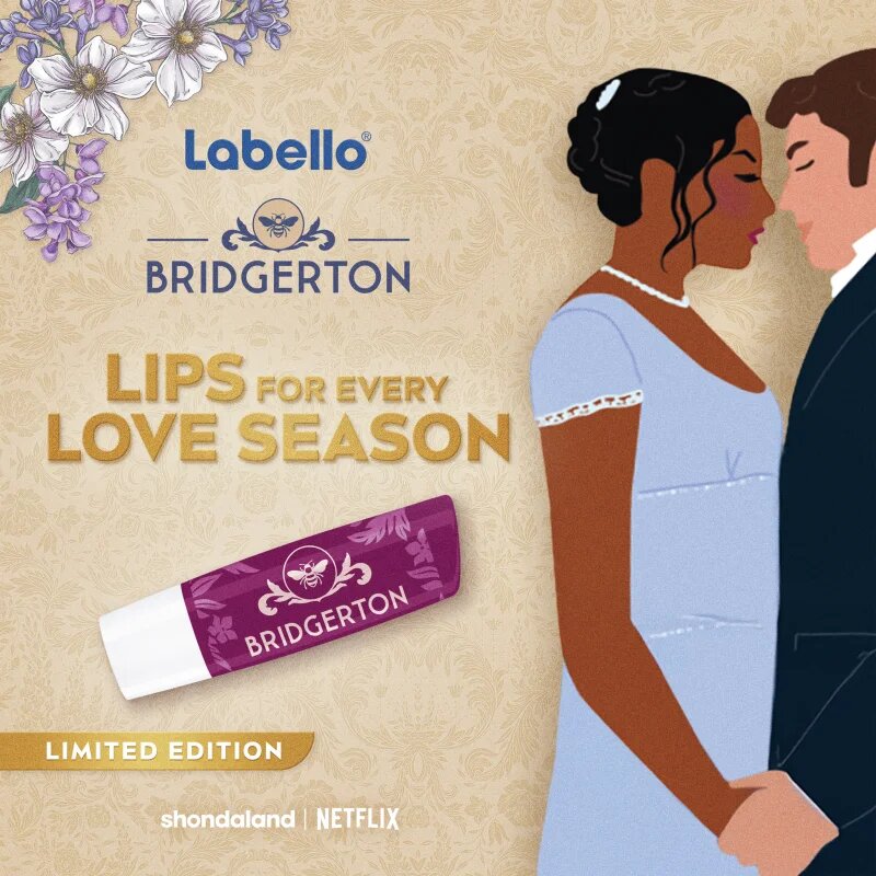Labello Bridgerton Blackberry тониращ хидратиращ балсам за устни 4.8 гр.