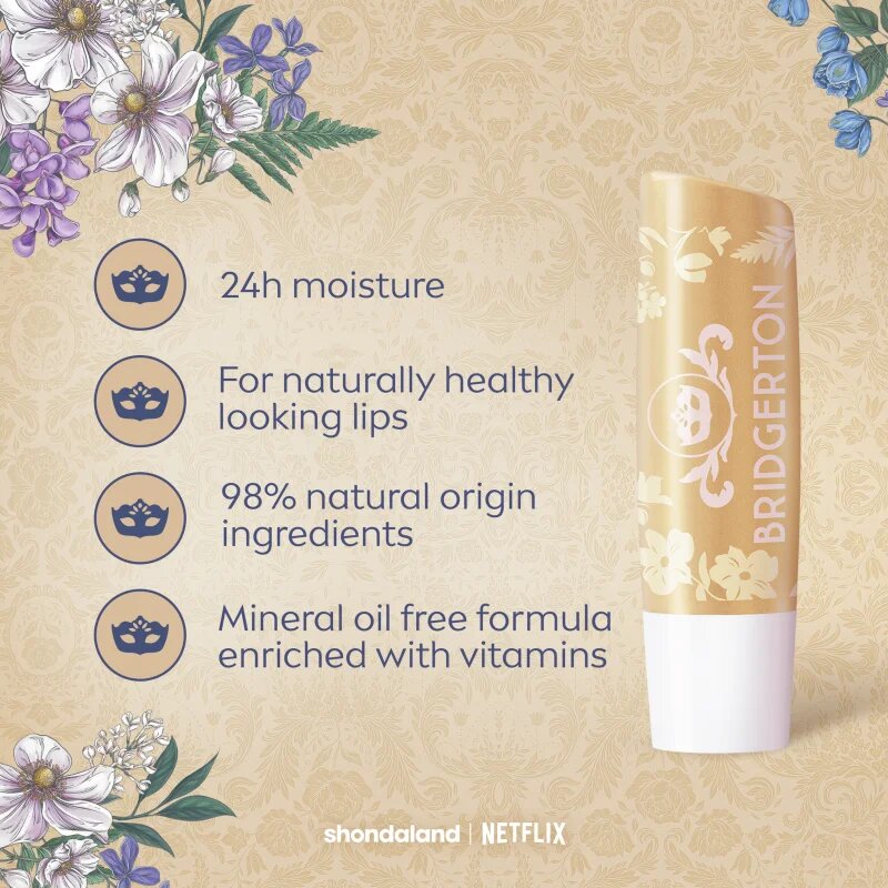Labello Bridgerton Vanilla подхранващ и хидратиращ балсам за устни 4.8 гр.