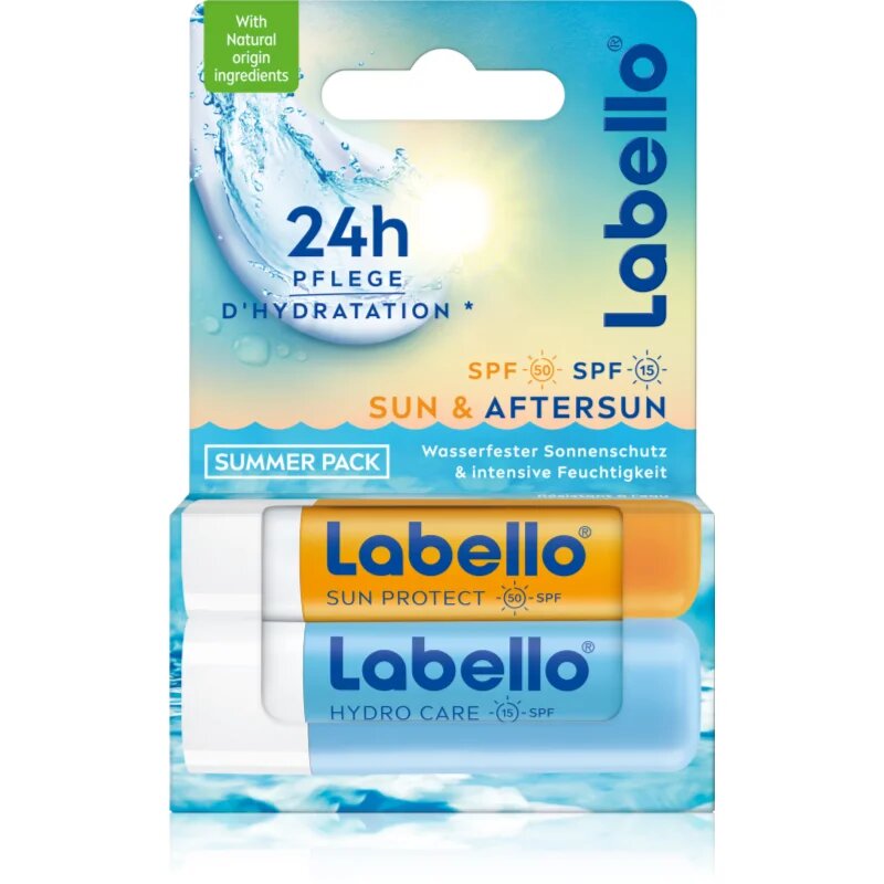 Labello Sun & Aftersun изгодна опаковка за устни