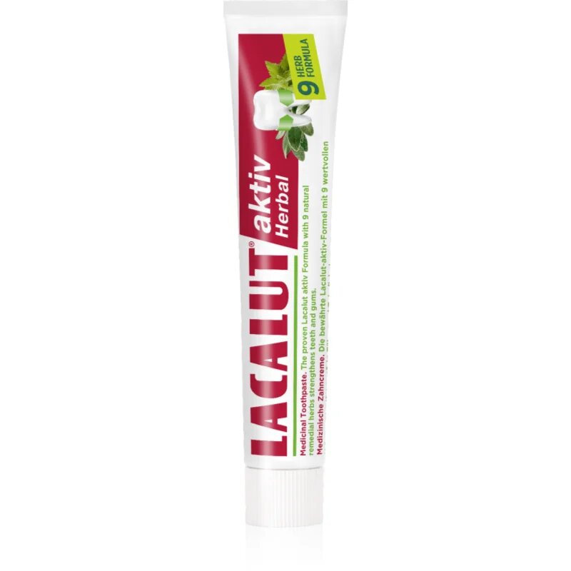 Lacalut Aktiv Herbal паста за укрепване на зъбите и венците 75 мл.