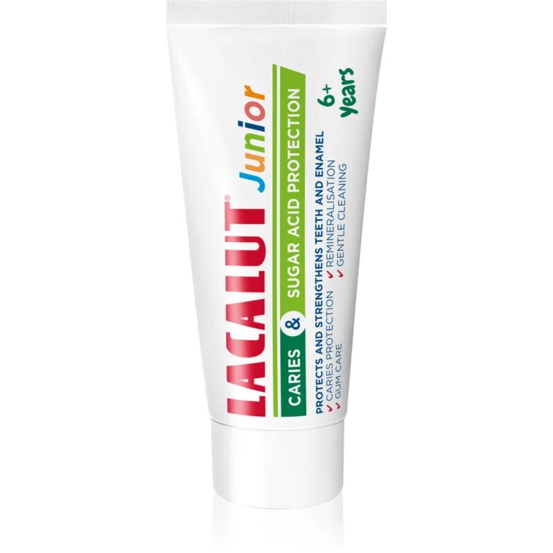 Lacalut Junior Sugar Acid Protection 6+ Years паста за зъби за деца с вкус Apple&Mentol 55 мл.
